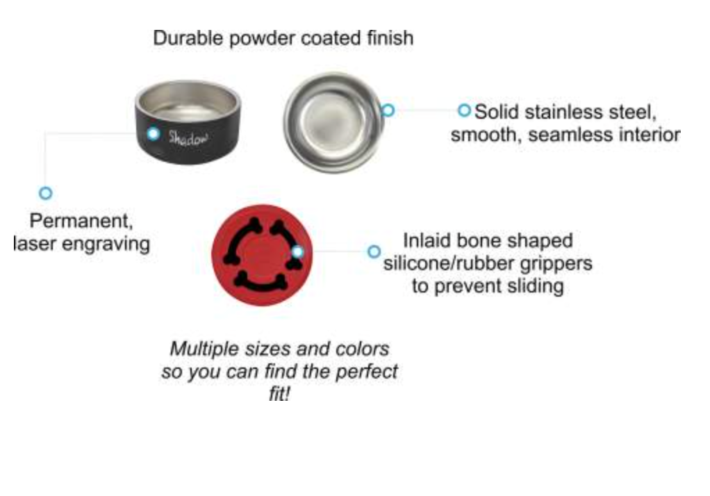 Customized Stainless Steel Pet Bowl